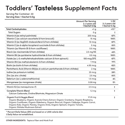 EllaOla Toddlers' Essential Tasteless Multivitamin